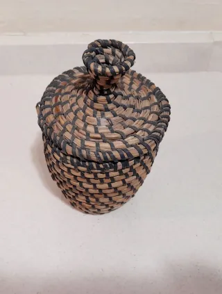 Conjunto 4 cestas mimbre Ikea