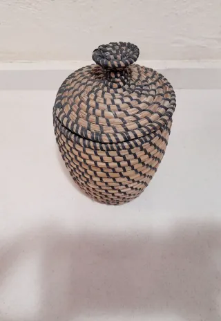 Conjunto 4 cestas mimbre Ikea