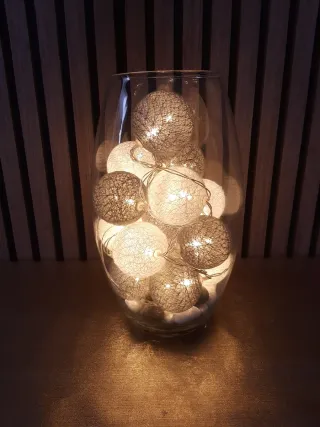 Portavelas metálico- Jarron bolas- Jarron esferas