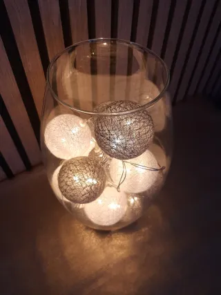 Portavelas metálico- Jarron bolas- Jarron esferas