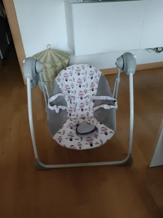 Hamaca para bebé con diseño de globos