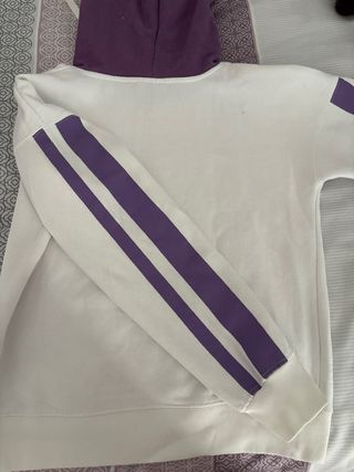 Sudadera NASA STS-1 Blanca y Morada