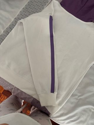 Sudadera NASA STS-1 Blanca y Morada