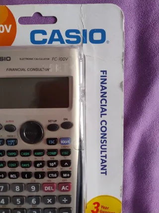 Calculadora Financiera , Casio FC-100V