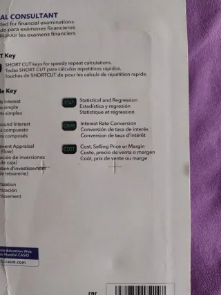 Calculadora Financiera , Casio FC-100V