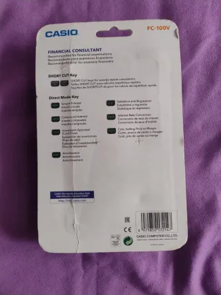 Calculadora Financiera , Casio FC-100V