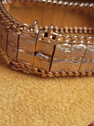 Pulsera vintage eslabones dorados