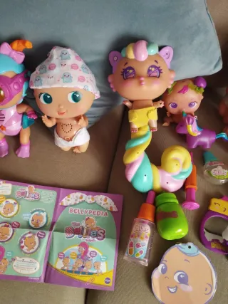 Lote de muñecas Bellies y accesorios