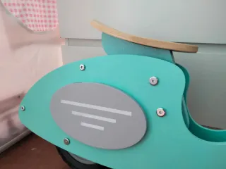 Moto de madera sin pedales para niños