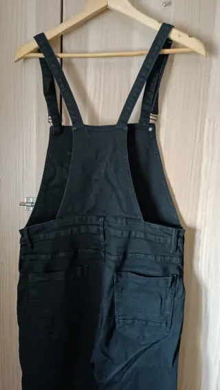 Pantalón peto vaquero negro T-M