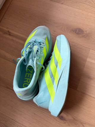 Adidas Adizero Evo SL Teal/Yellow Running Shoes
