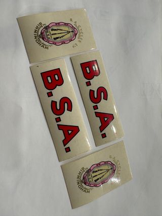 Adhesivos B.S.A. Cycles Birmingham