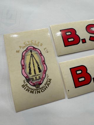 Adhesivos B.S.A. Cycles Birmingham