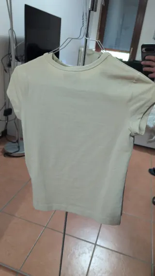 T-shirt Diesel beige con logo taglia s