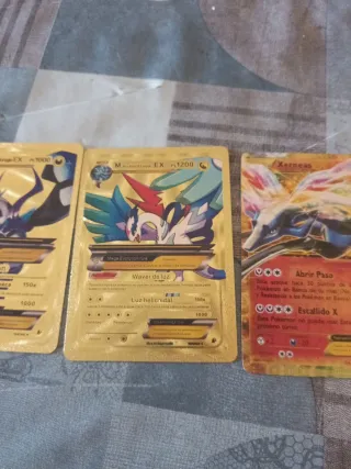 Lote Cartas Pokémon EX Oro