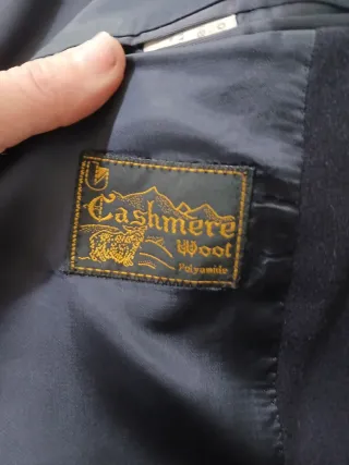 Giacca uomo cashmere e lana tg 56 blu