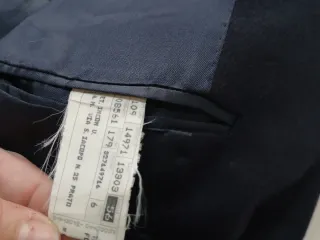 Giacca uomo cashmere e lana tg 56 blu