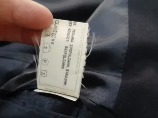 Giacca uomo cashmere e lana tg 56 blu