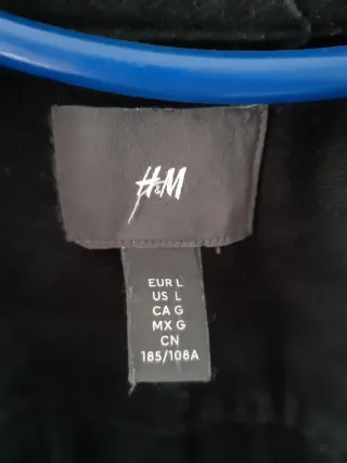 Sobrecamisa H&M Negra Hombre.