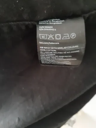 Sobrecamisa H&M Negra Hombre.