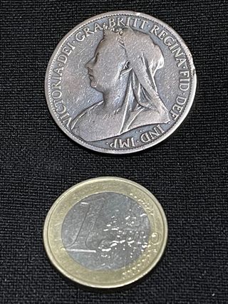 Moneda bronzo 1901 Regina Vittoria