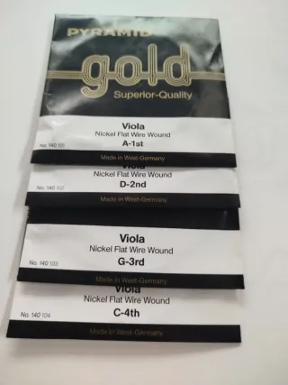 Cuerdas Viola Pyramid Gold (Set Completo)