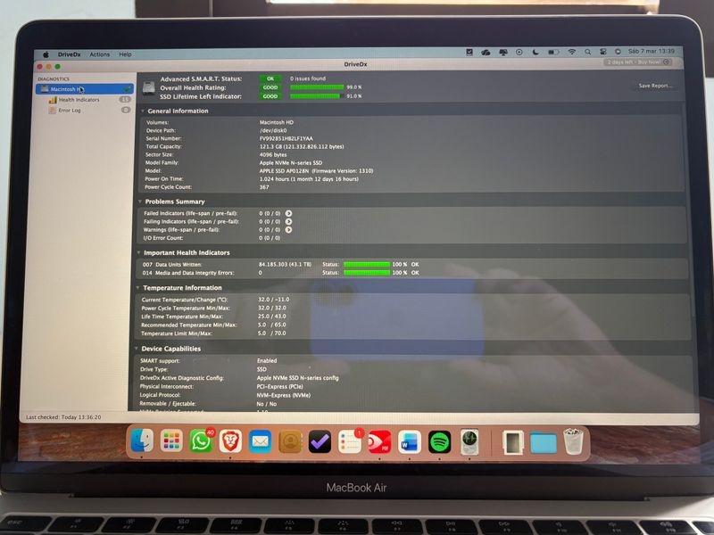 MacBook Air 2019 16GB 128GB Gris Espacial afbeelding 6