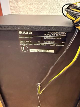 Altavoces Aiwa Negro y Plata