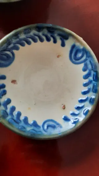 Juego Cerámica Níjar Albox Azul y Blanco