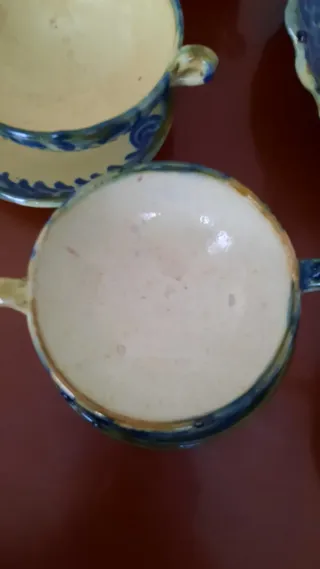 Juego Cerámica Níjar Albox Azul y Blanco