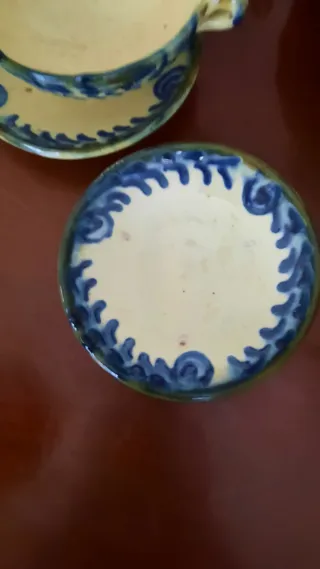 Juego Cerámica Níjar Albox Azul y Blanco