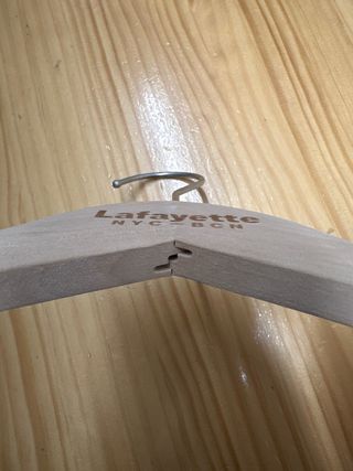 30 Perchas Madera Natural