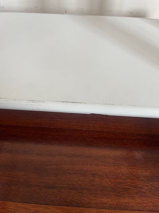 Escritorio cristal con baldas y ruedas