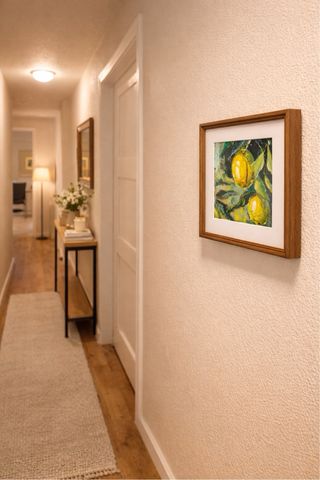 Cuadro al óleo Limones sobre tabla