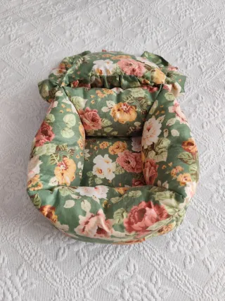 Costurero Vintage Floral Acolchado