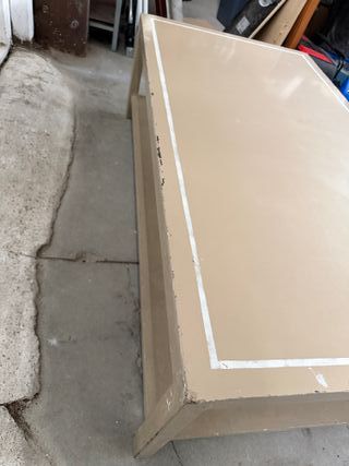 Mesa de centro metalica vintage 130x70x40 cm