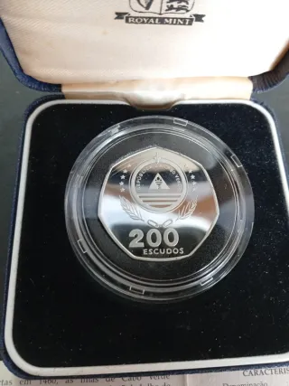 Cabo Verde 200 Escudos Plata Proof 1975-1995