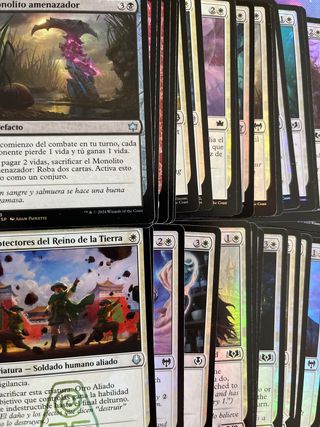 Lote 100 cartas foil SIN REPETIR mtg