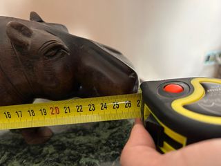 Ippopotamo in legno scuro