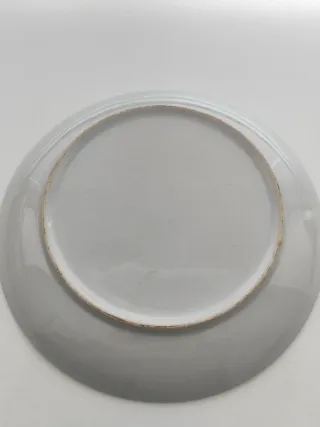 Plato decorativo japonés filo dorado relieve