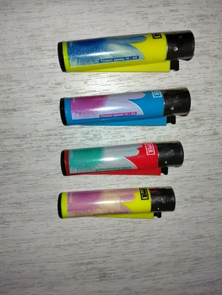 Set 4 accendini Clipper Flowers daisies 3/4