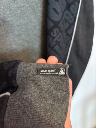 Sudadera Le Coq Sportif Gris/Negro Talla M