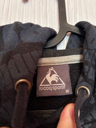 Sudadera Le Coq Sportif Gris/Negro Talla M