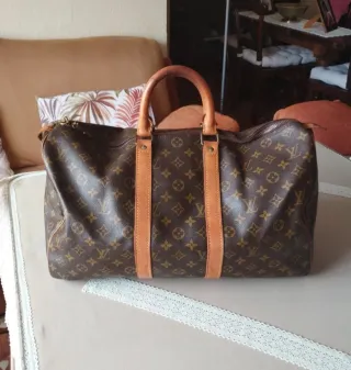 Maleta Louis Vuitton Monogram Marrón Beige
