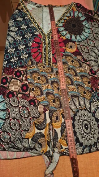 Blusa con mandalas talla única