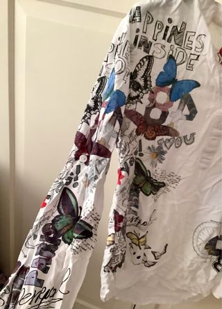 REGALO camicetta Desigual tg. S farfalle scritte S