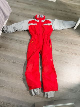 Mono de esquí rojo y gris Talla 12