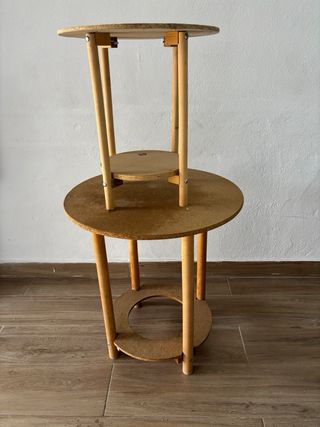 Mesas camilla redondas madera