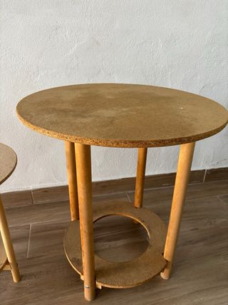 Mesas camilla redondas madera