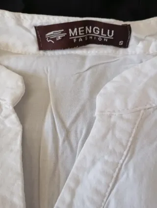 Lote 2 camisas cuello mao S/36